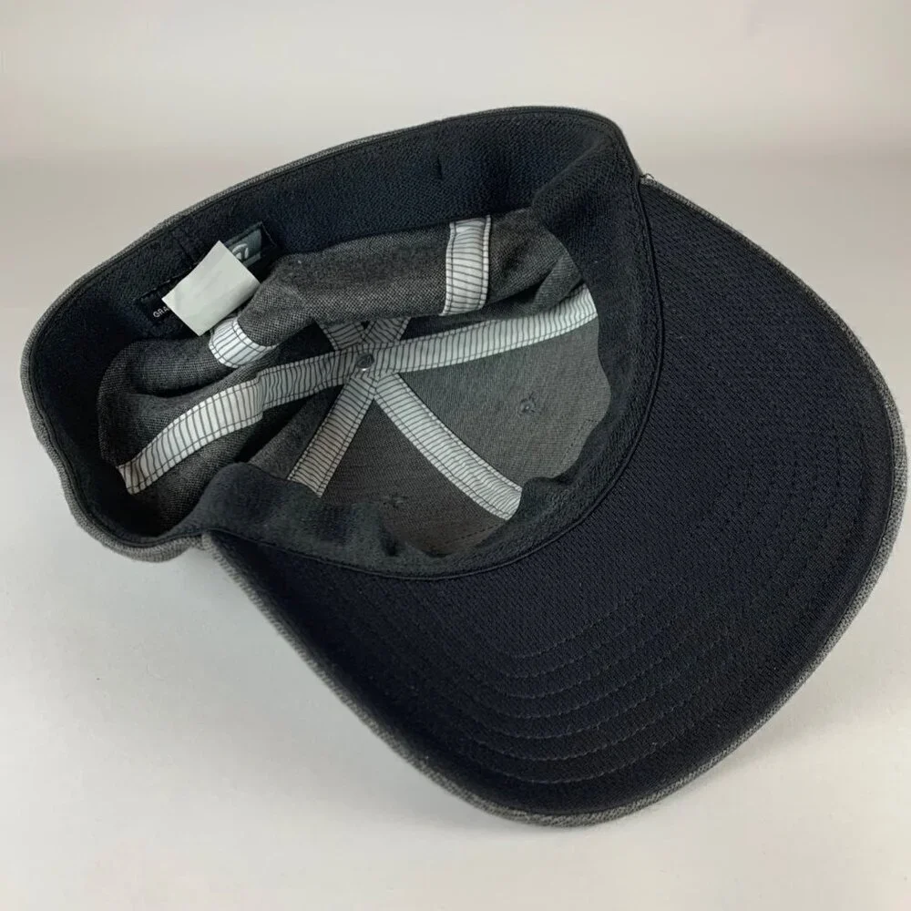 TaylorMade Golf Gray Stretch Fitted Hat Mens L/XL